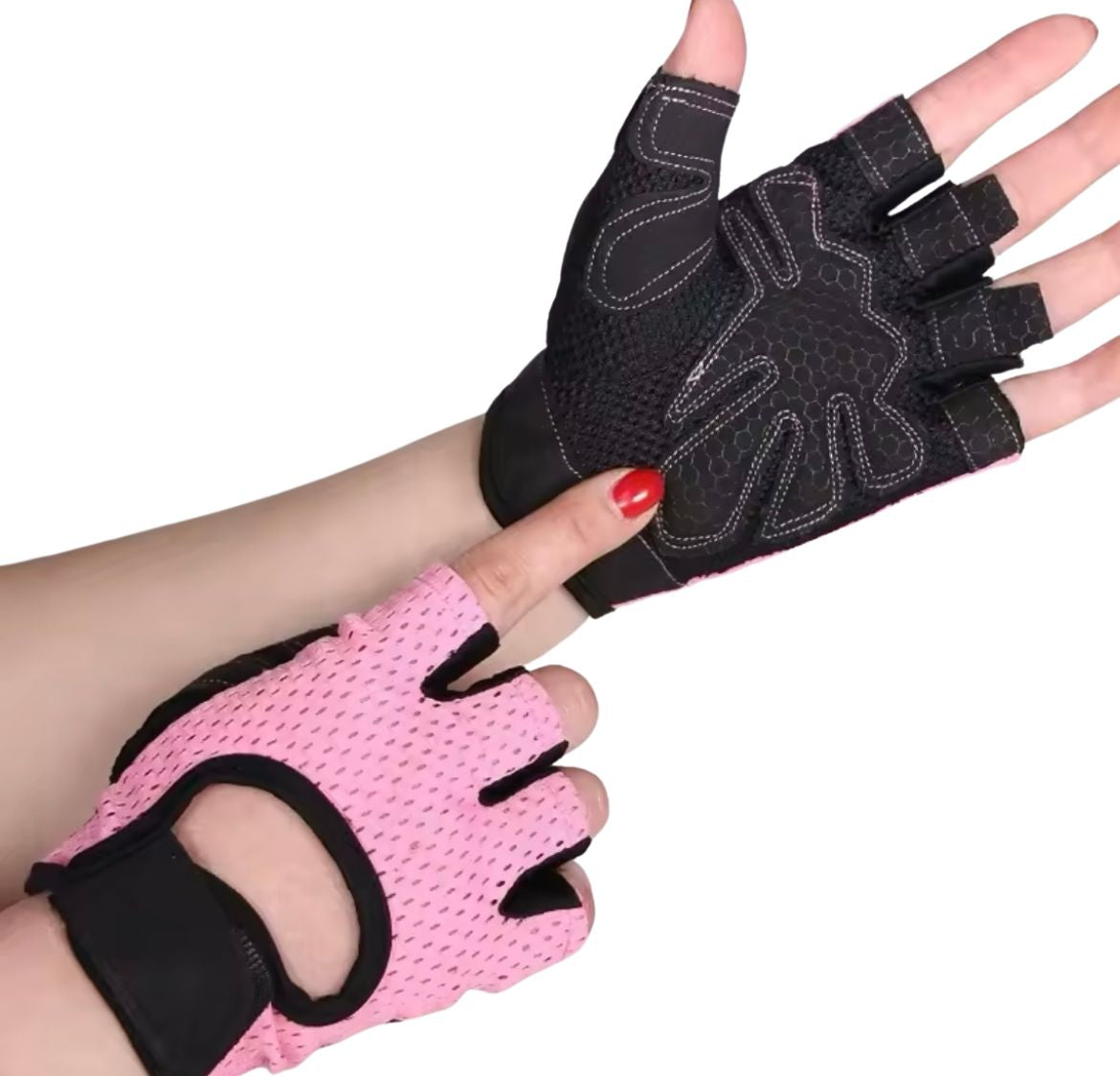 „GripFlex“ - Fingerlose Gymhandschuhe